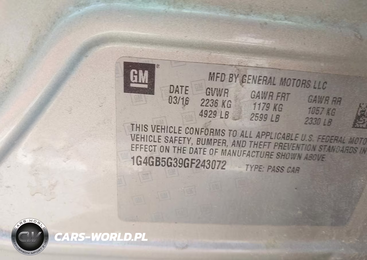 2016 Buick Lacrosse Leather VIN:1G4GB5G39GF243072 - 9