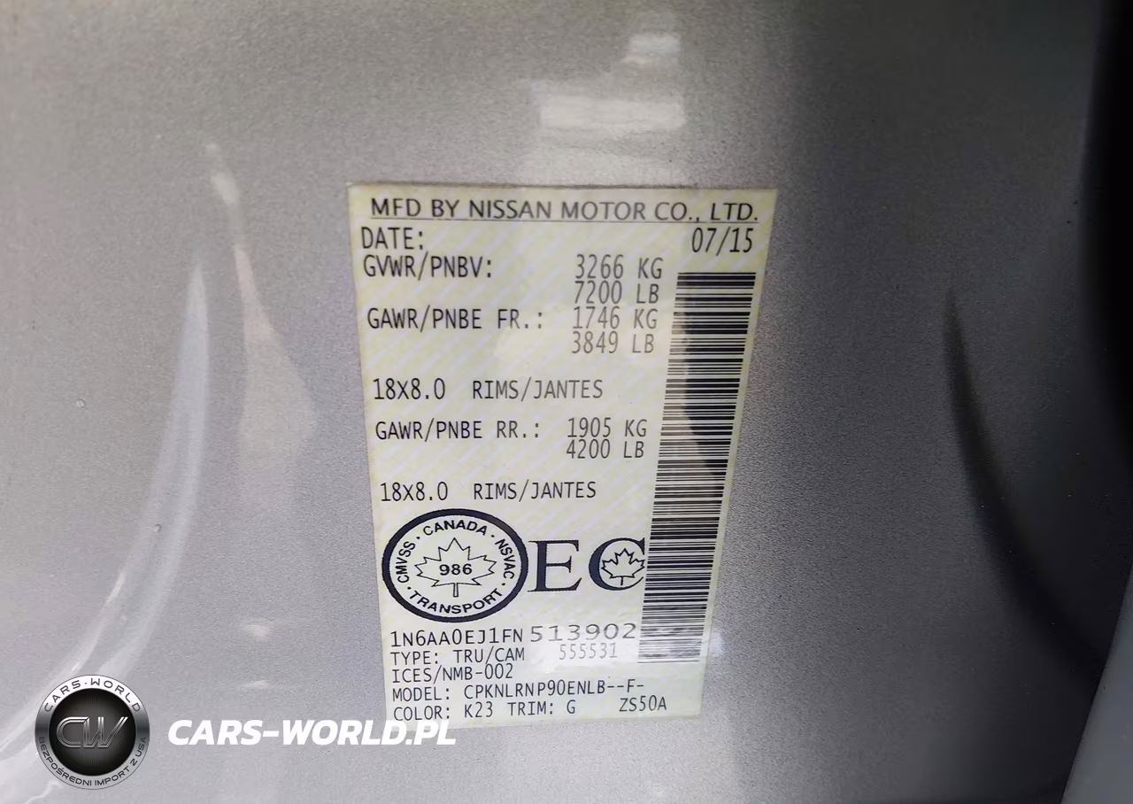 2015 Nissan Titan Pro-4X-S-Sl-Sv VIN:1N6AA0EJ1FN513902 - 9