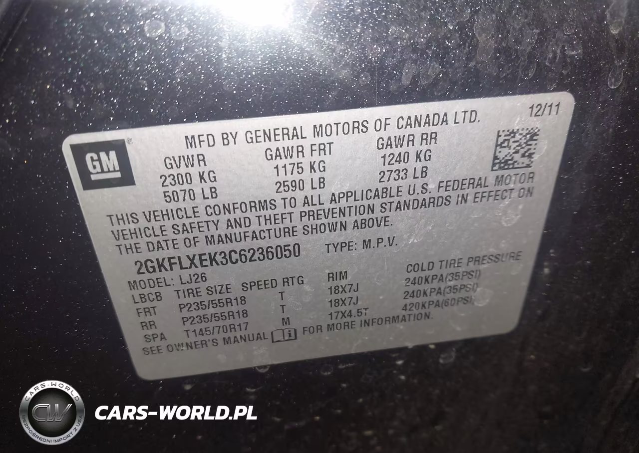 2012 GMC Terrain Slt-2 VIN:2GKFLXEK3C6236050 - 9