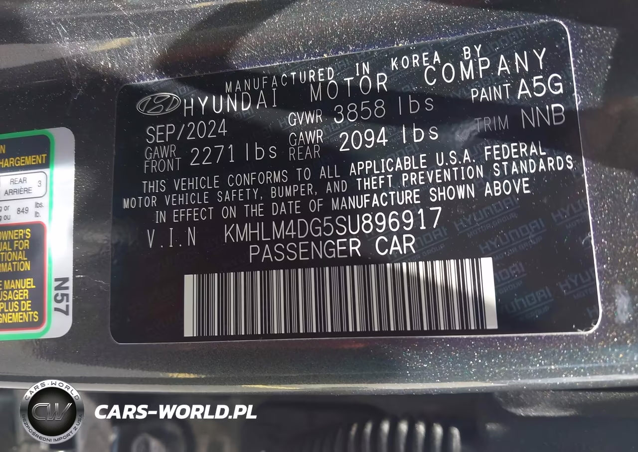 2025 Hyundai Elantra Sel Sport VIN:KMHLM4DG5SU896917 - 9