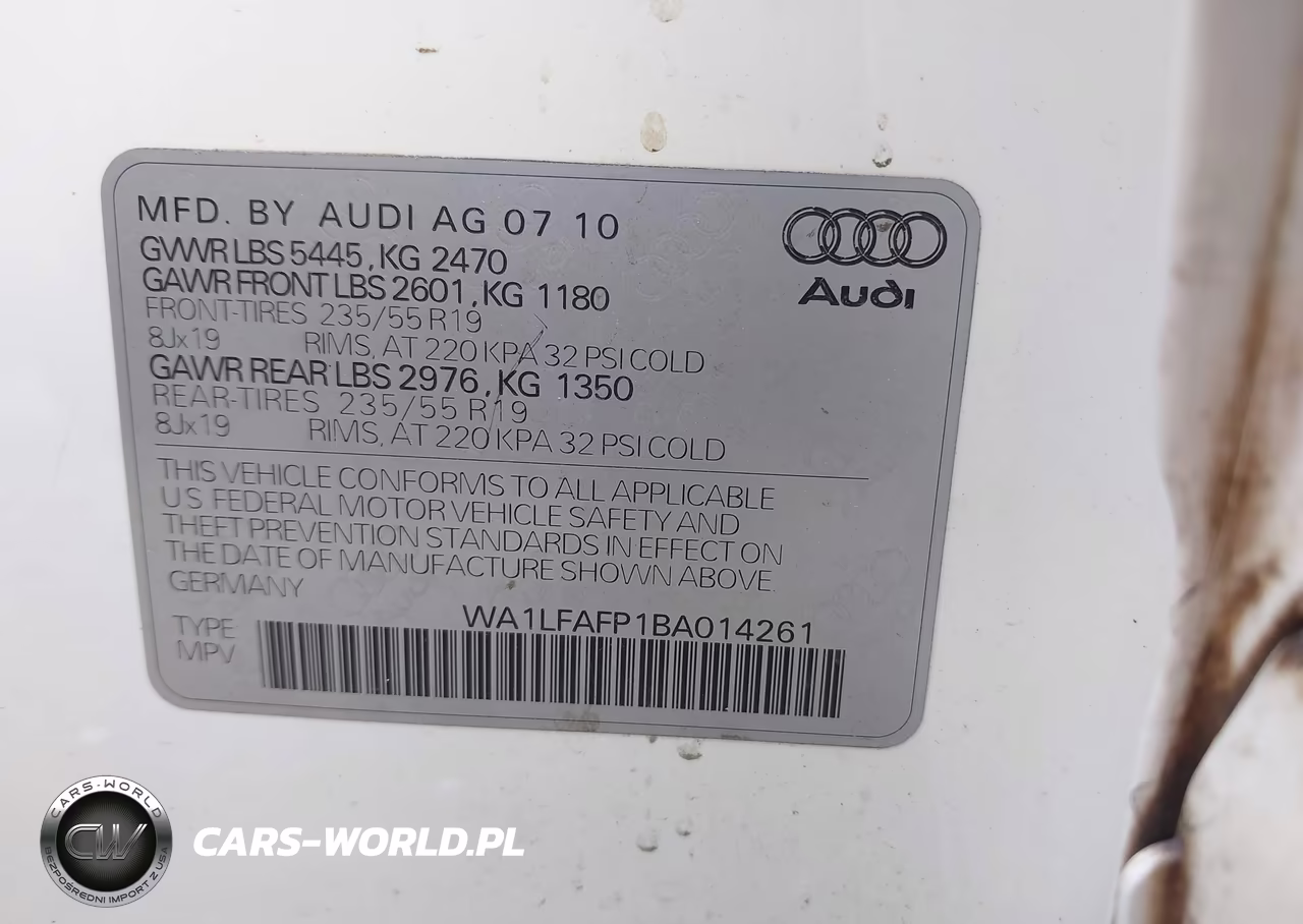 2011 Audi Q5 2.0T Premium VIN:WA1LFAFP1BA014261 - 9