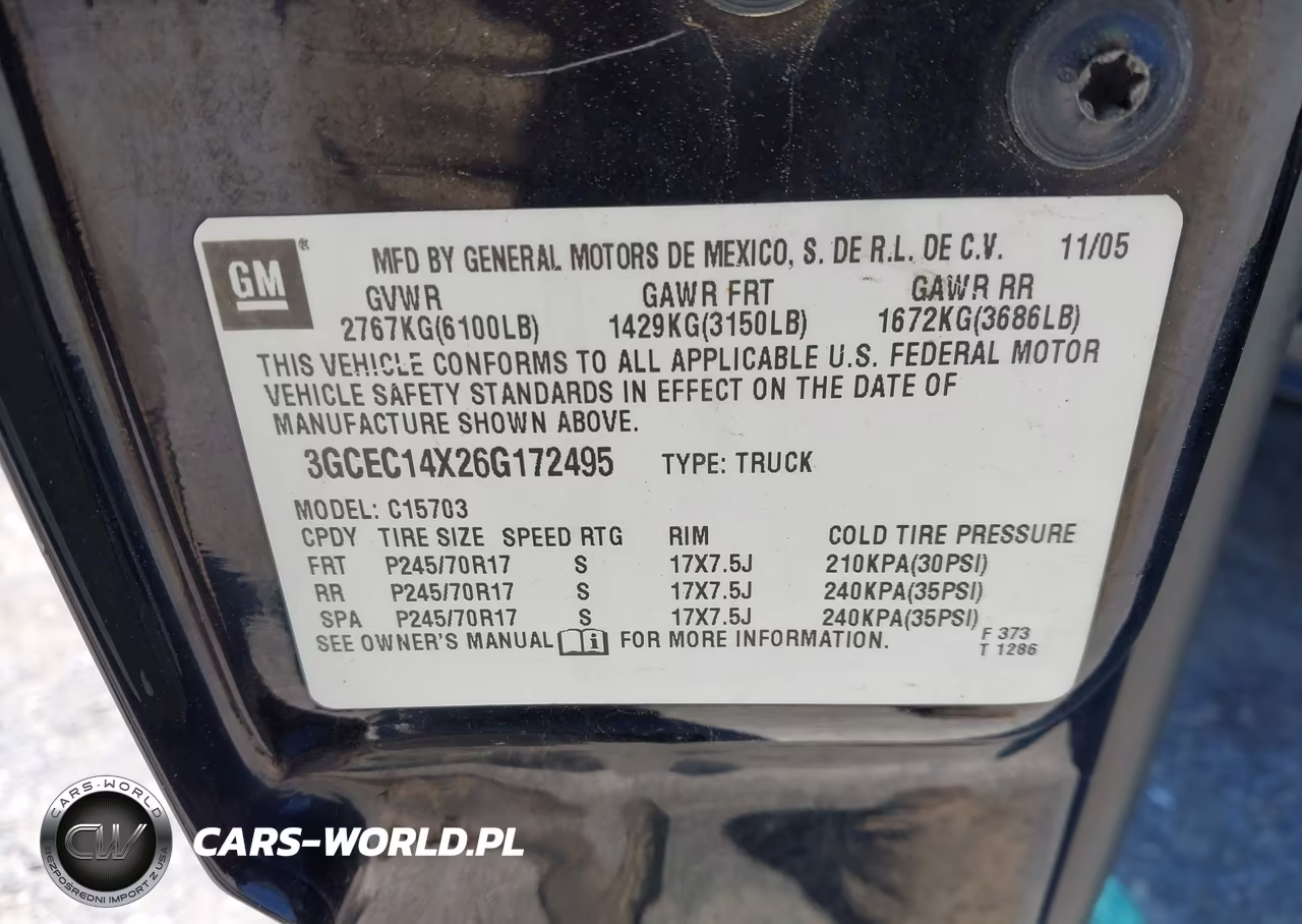 2006 Chevrolet Silverado 1500 Work Truck VIN:3GCEC14X26G172495 - 9