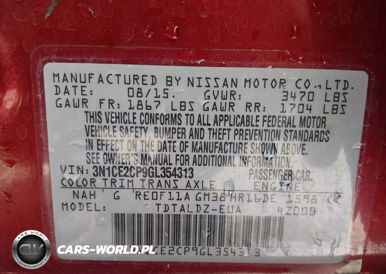 2016 Nissan Versa Note S (Sr)-S Plus-Sl-Sr-Sv VIN:3N1CE2CP9GL354313 - 9