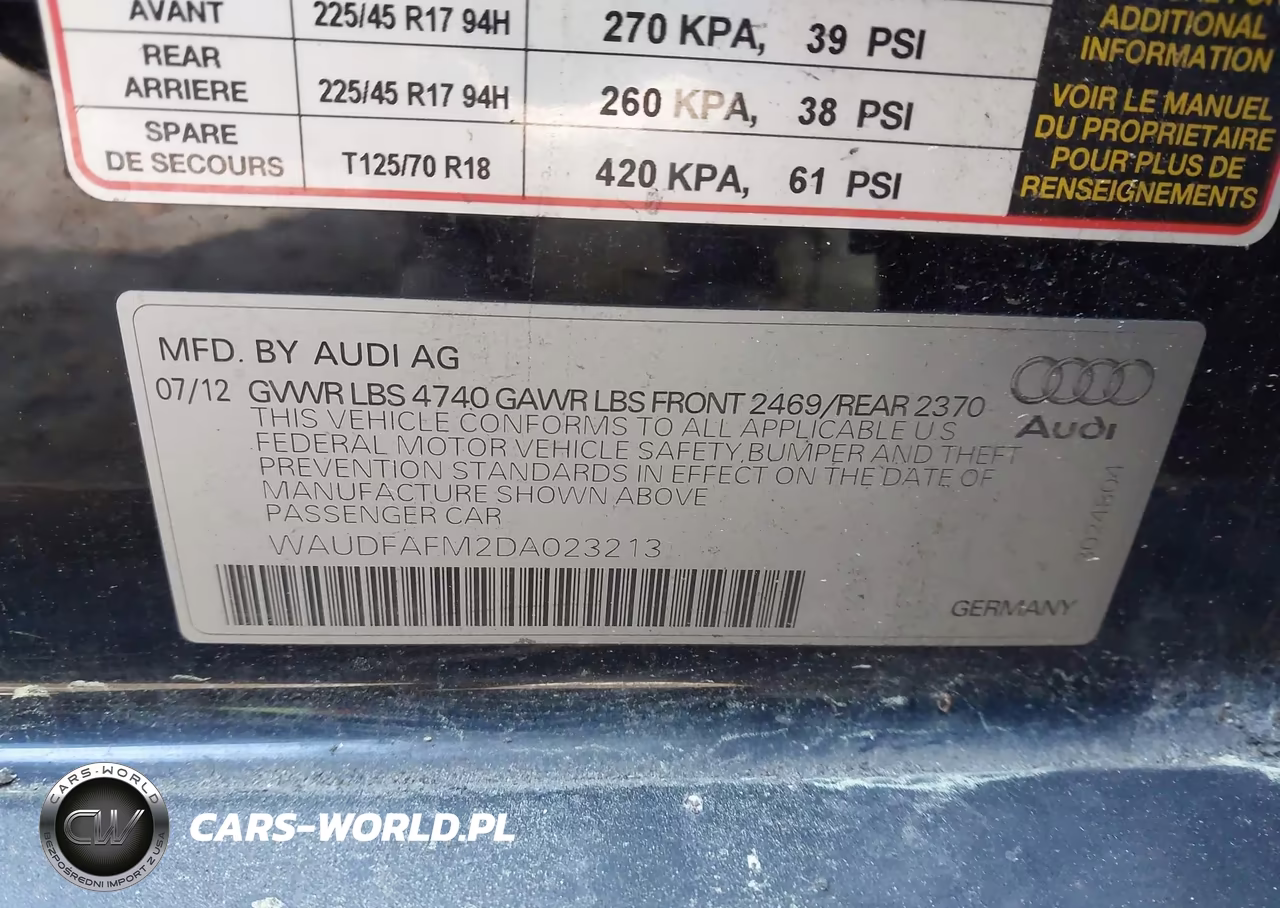 2013 Audi A3 2.0T Premium VIN:WAUDFAFM2DA023213 - 9