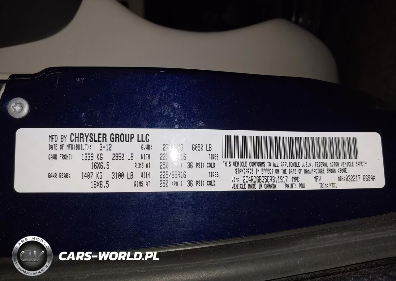 2012 Dodge Grand Caravan Se-Avp VIN:2C4RDGBG5CR311917 - 9