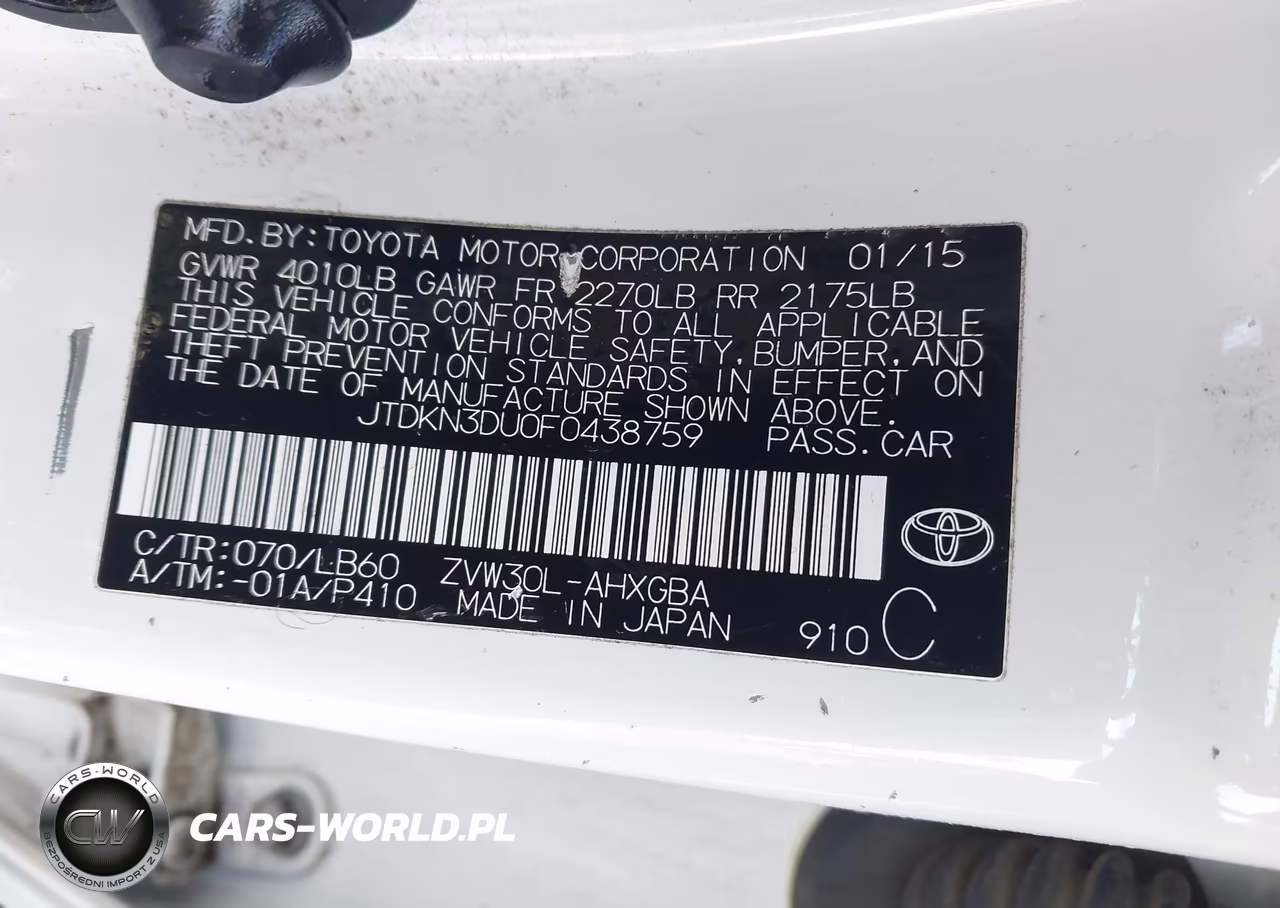 2015 Toyota Prius Four VIN:JTDKN3DU0F0438759 - 9