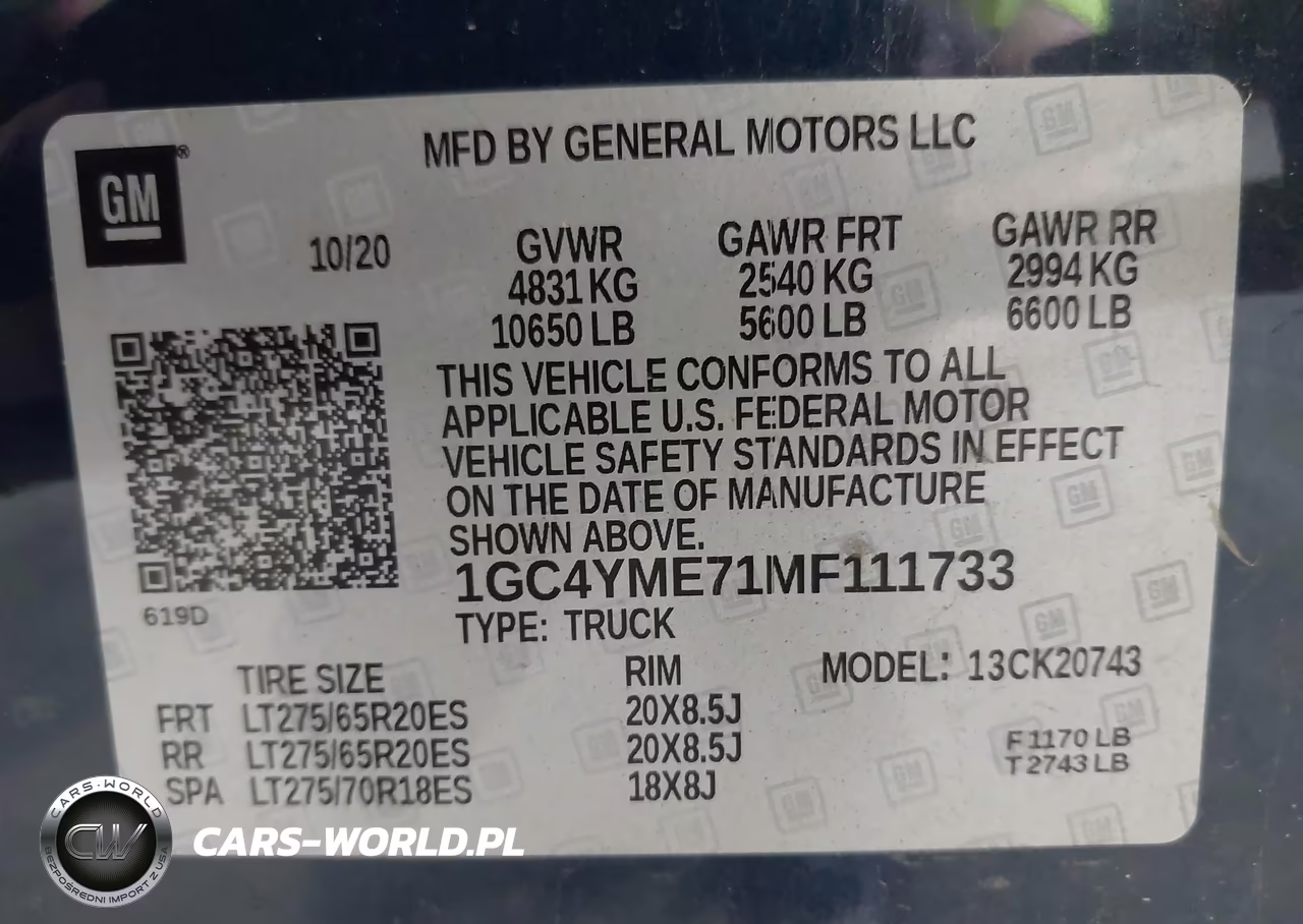 2021 Chevrolet Silverado 2500Hd 4Wd Standard Bed Custom VIN:1GC4YME71MF111733 - 9