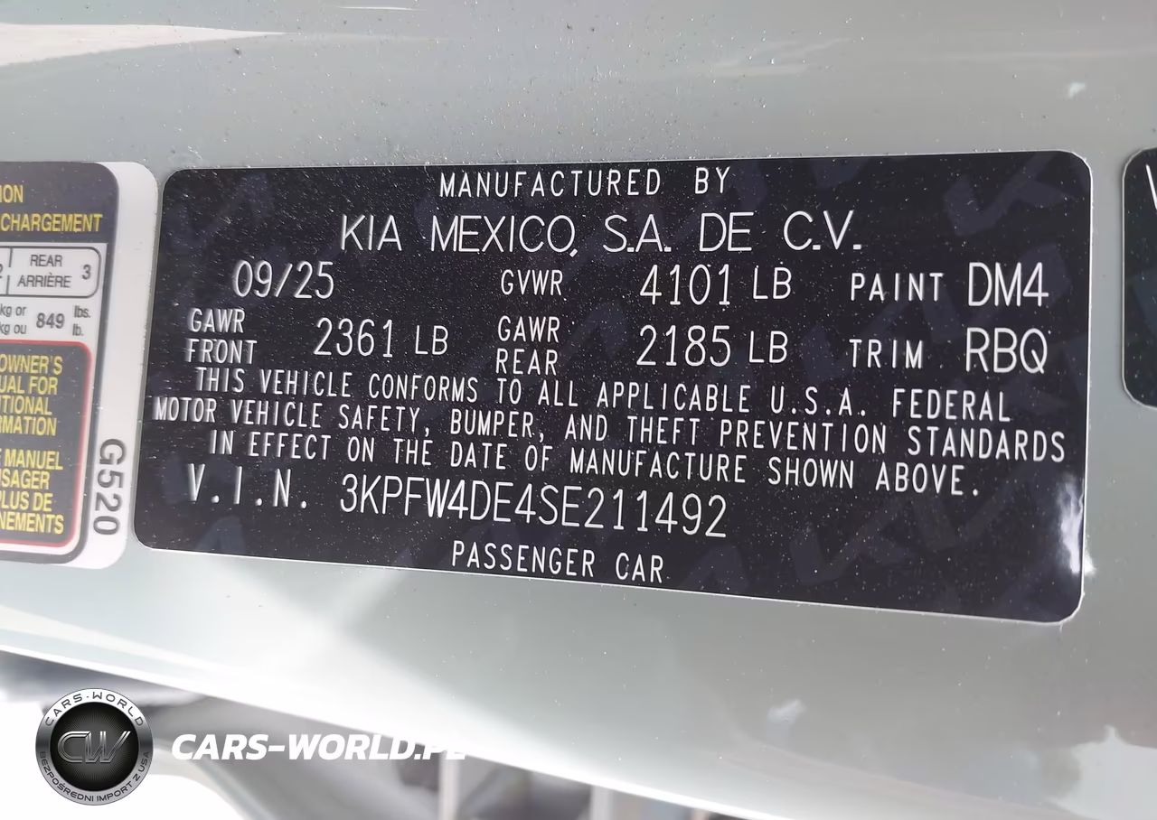 2025 Kia K4 Gt-Line VIN:3KPFW4DE4SE211492 - 9
