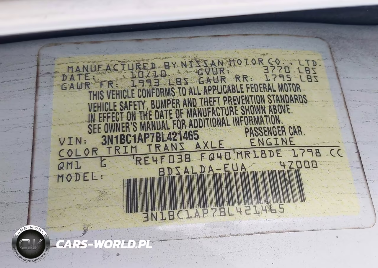 2011 Nissan Versa 1.8S VIN:3N1BC1AP7BL421465 - 9