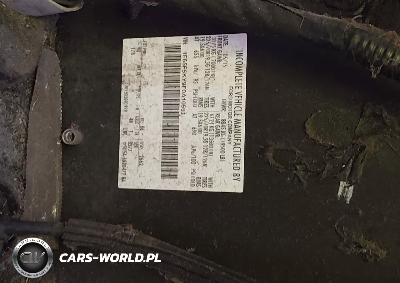 2015 Ford F-59 Commercial Stripped VIN:1F65F5KY9F0A10591 - 8
