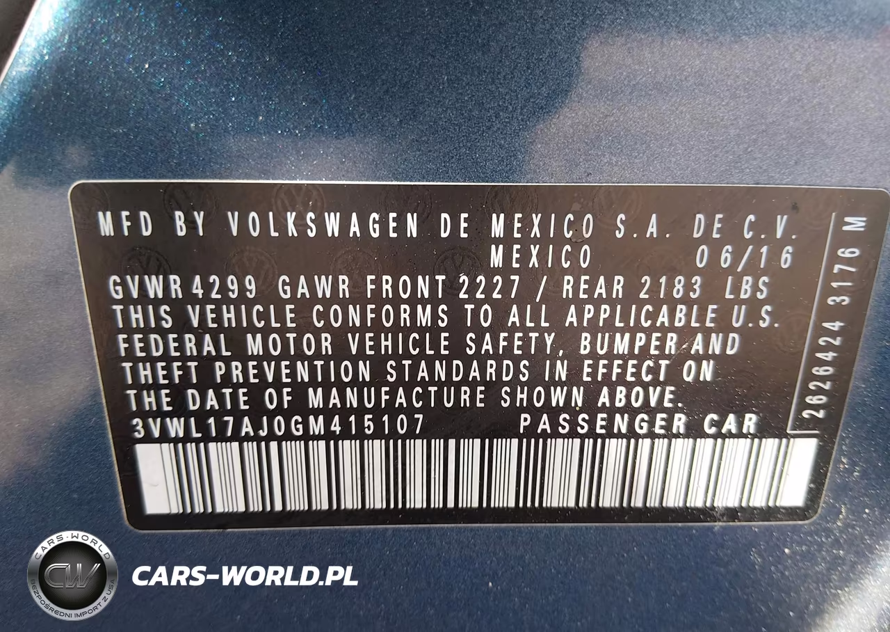 2016 Volkswagen Jetta 1.8T Sel VIN:3VWL17AJ0GM415107 - 9