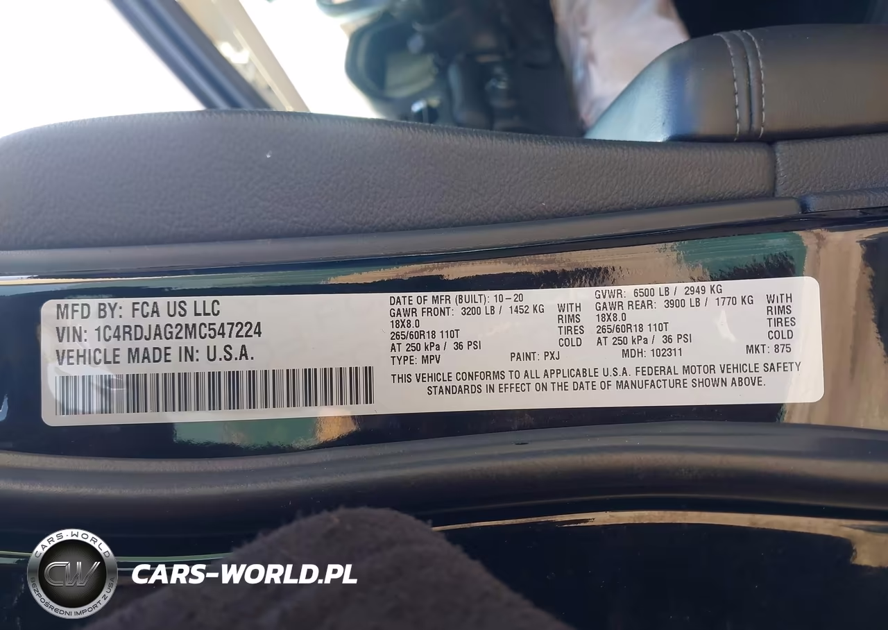 2021 Dodge Durango Sxt Plus Awd VIN:1C4RDJAG2MC547224 - 9