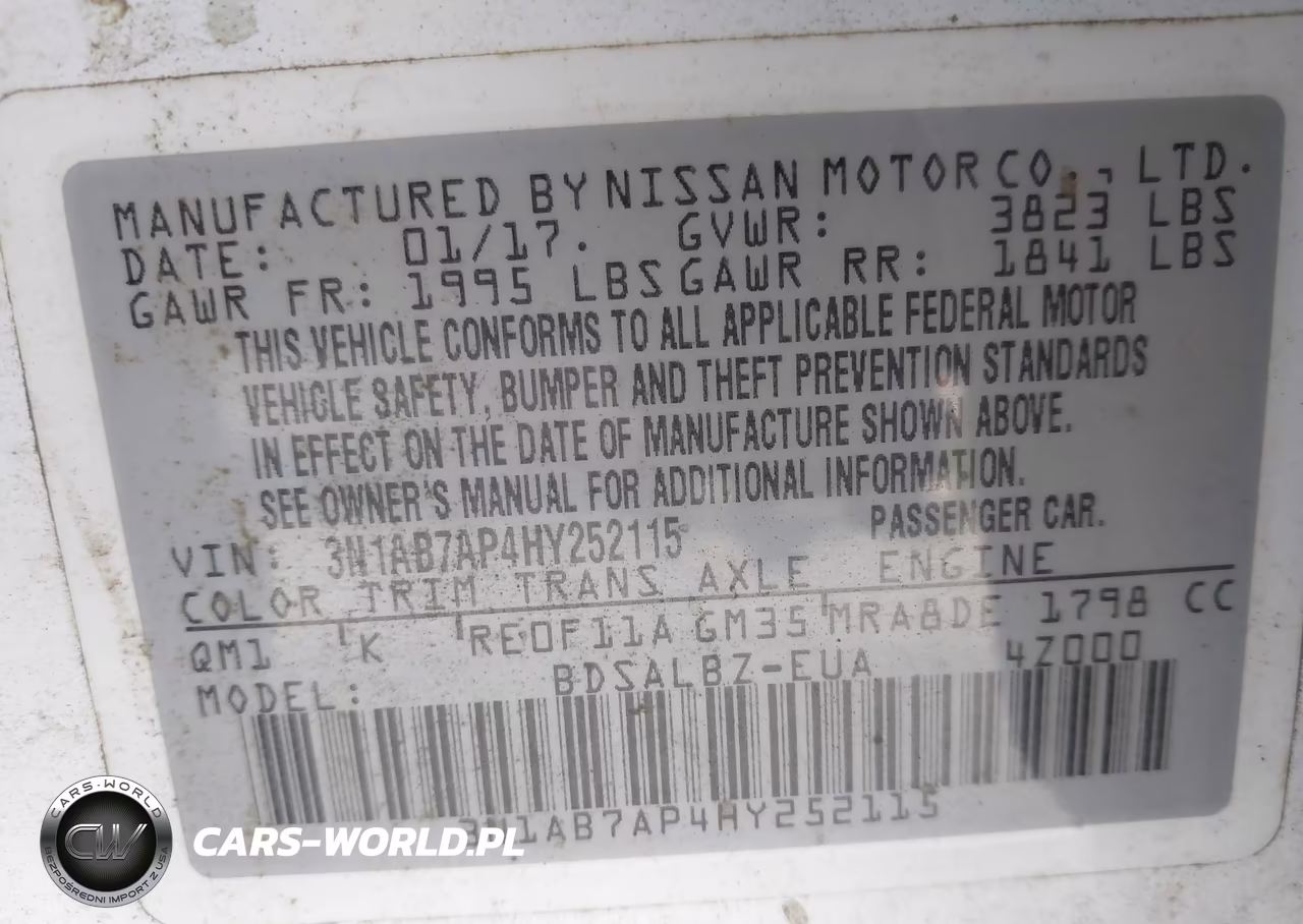 2017 Nissan Sentra S VIN:3N1AB7AP4HY252115 - 9