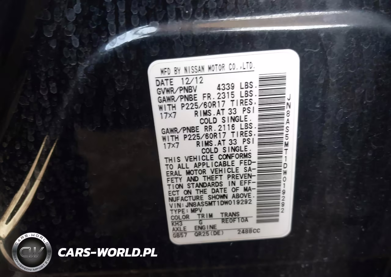 2013 Nissan Rogue S-Sv VIN:JN8AS5MT1DW019292 - 9