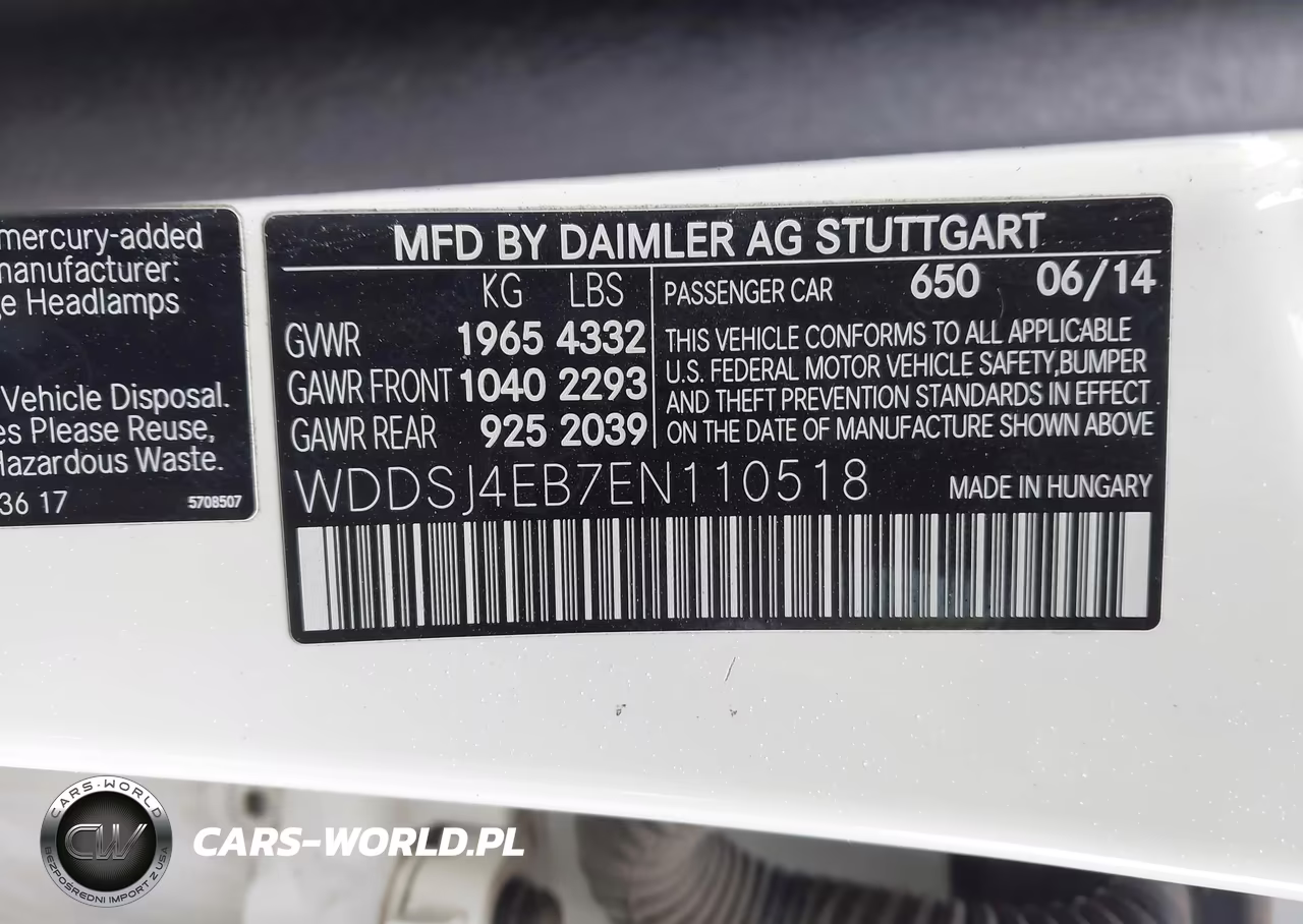 2014 Mercedes-Benz Cla 250 VIN:WDDSJ4EB7EN110518 - 9