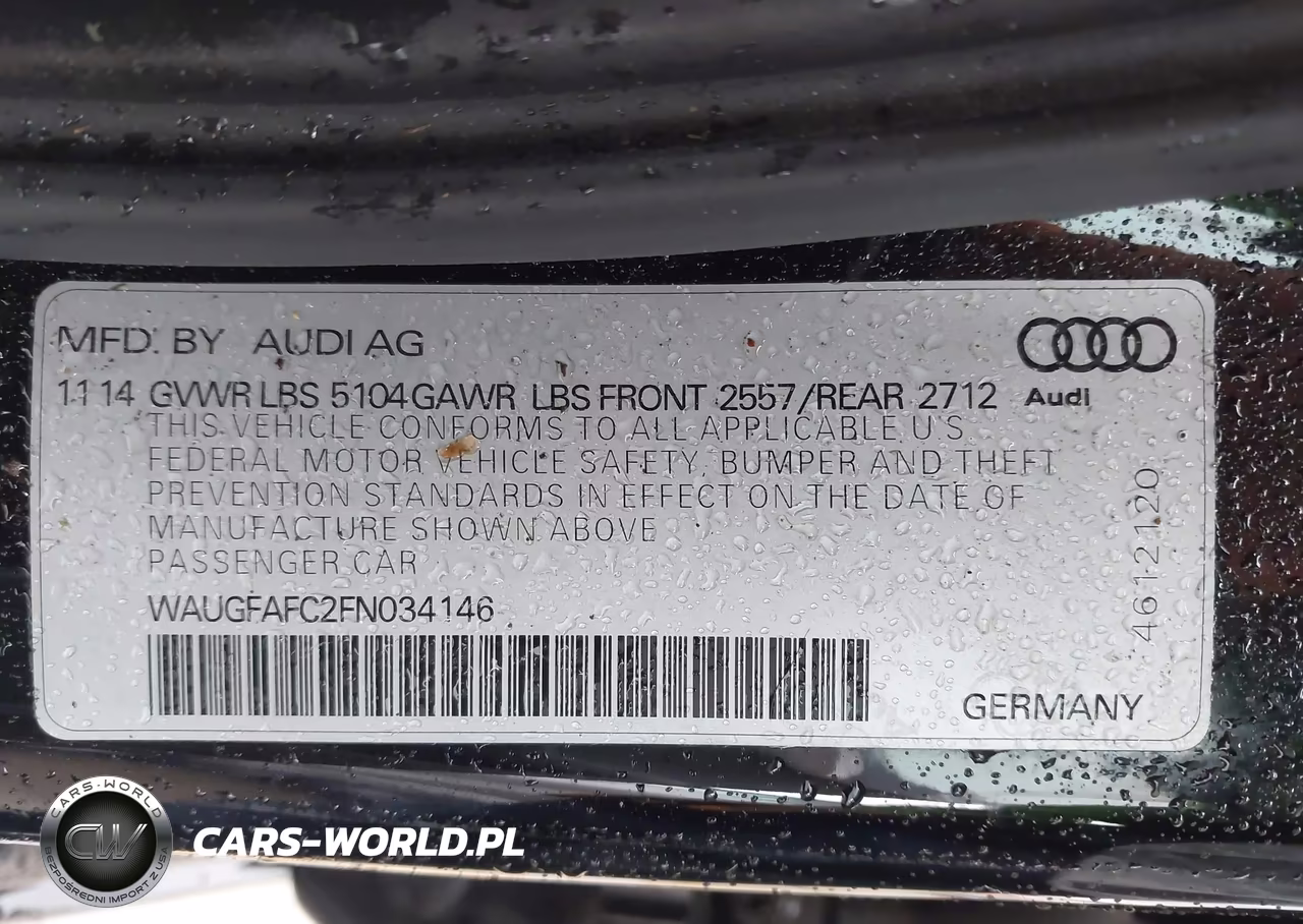 2015 Audi A6 2.0T Premium VIN:WAUGFAFC2FN034146 - 9