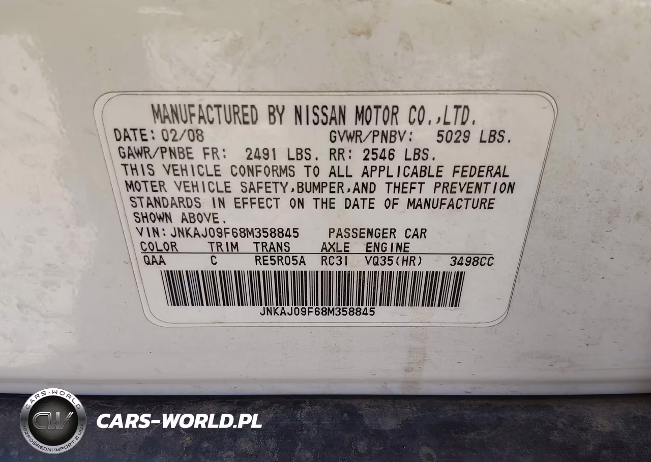 2008 Infiniti Ex35 Journey VIN:JNKAJ09F68M358845 - 9