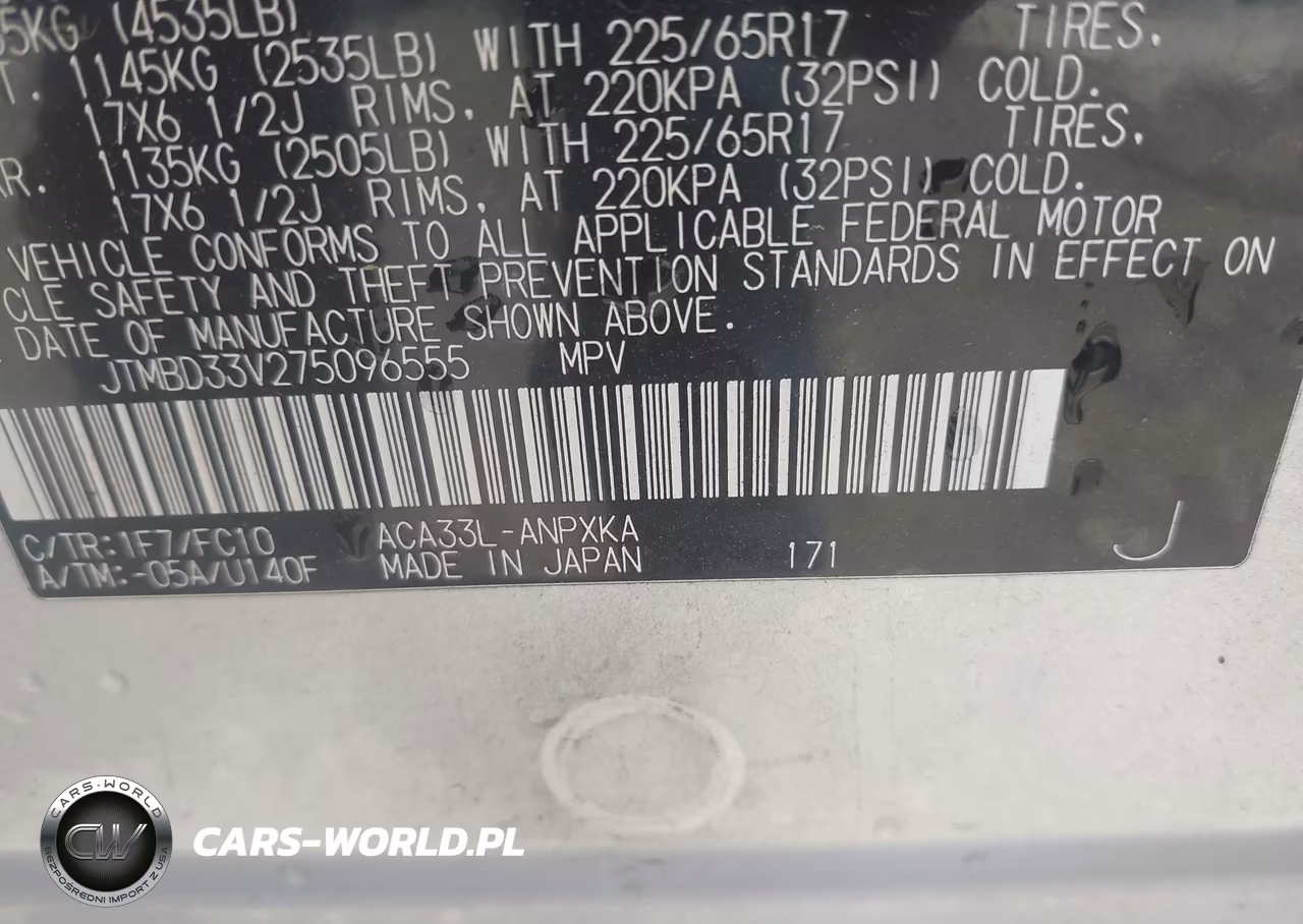 2007 Toyota Rav4 VIN:JTMBD33V275096555 - 9