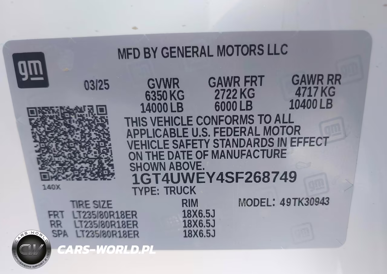 2025 GMC Sierra 3500Hd 4Wd Long Bed Denali VIN:1GT4UWEY4SF268749 - 8