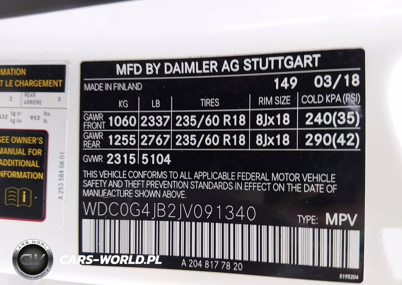 2018 Mercedes-Benz Glc 300 VIN:WDC0G4JB2JV091340 - 9