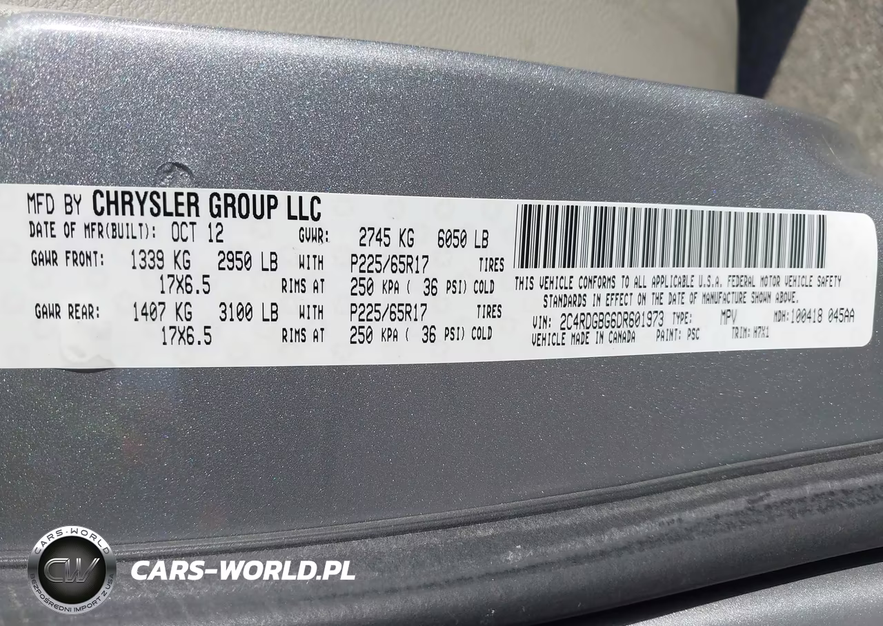 2013 Dodge Grand Caravan Se VIN:2C4RDGBG6DR601973 - 9