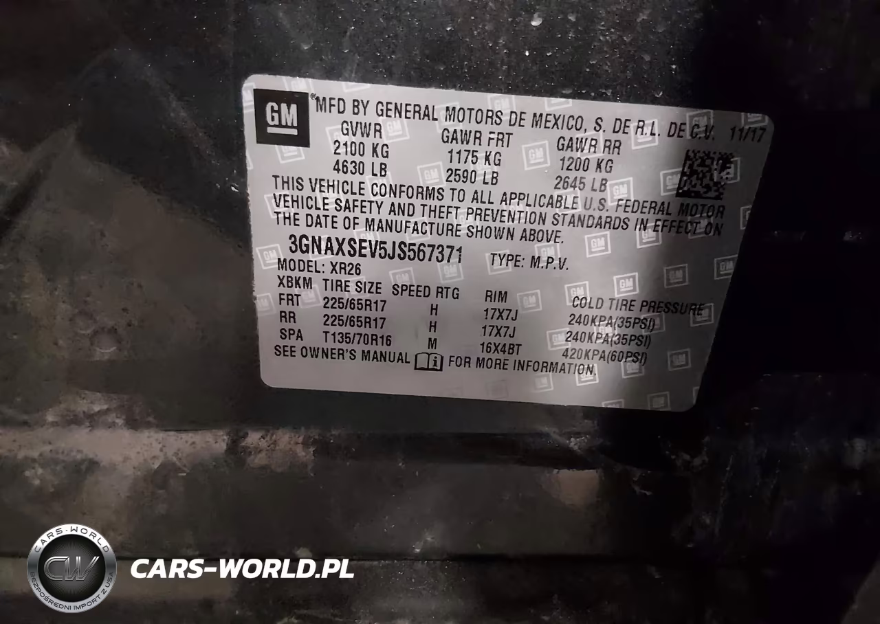 2018 Chevrolet Equinox Lt VIN:3GNAXSEV5JS567371 - 9
