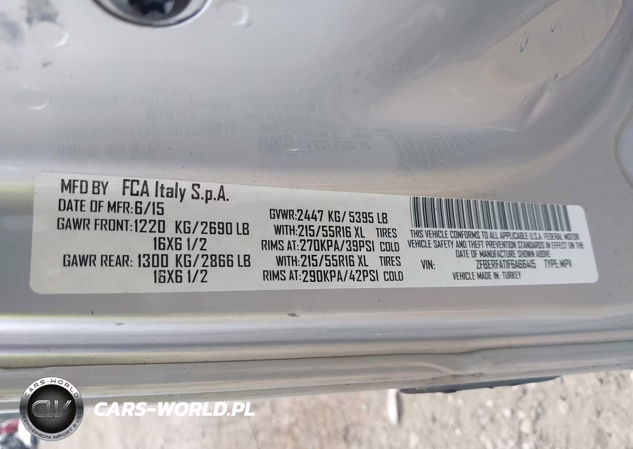 2015 Ram Promaster City Tradesman VIN:ZFBERFAT1F6A66415 - 9