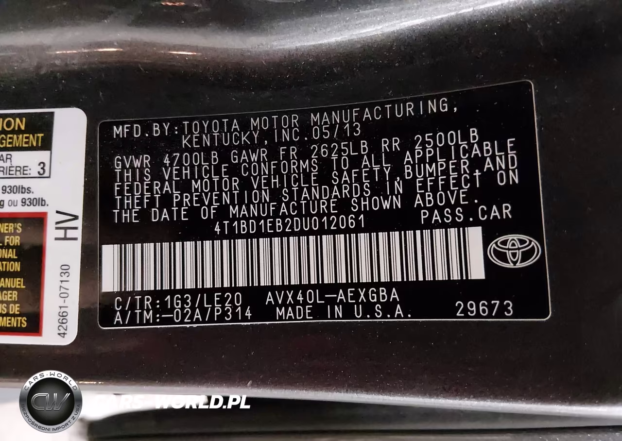 2013 Toyota Avalon Hybrid Xle Touring VIN:4T1BD1EB2DU012061 - 9