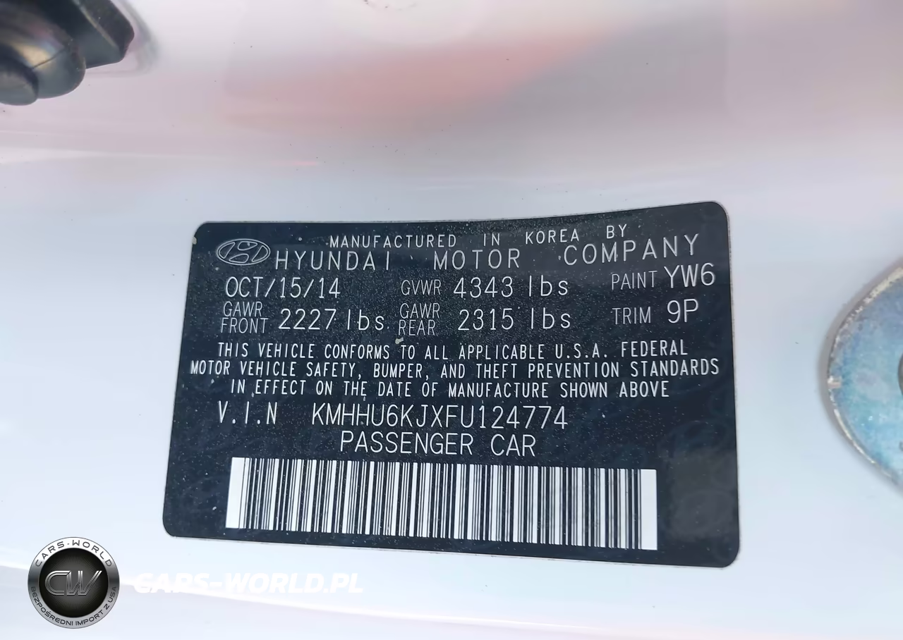 2015 Hyundai Genesis 3.8 R-Spec VIN:KMHHU6KJXFU124774 - 9