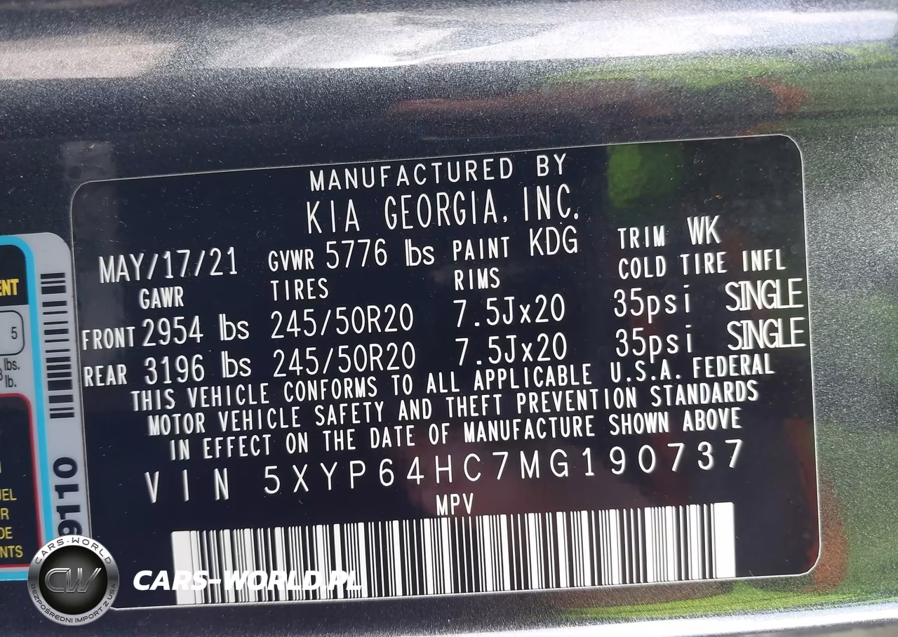 2021 Kia Telluride S VIN:5XYP64HC7MG190737 - 9