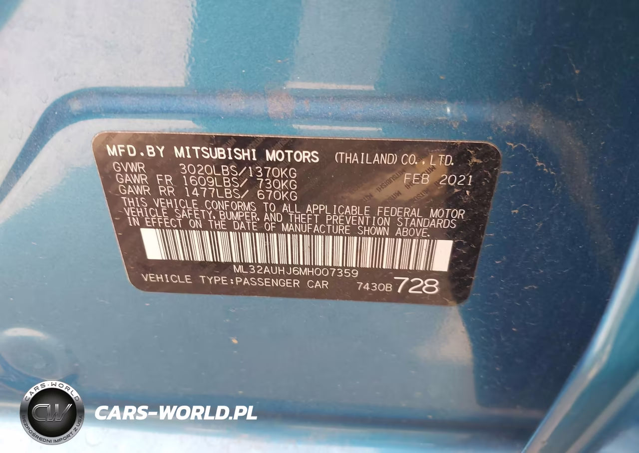 2021 Mitsubishi Mirage Carbonite Edition-Es-Le VIN:ML32AUHJ6MH007359 - 9