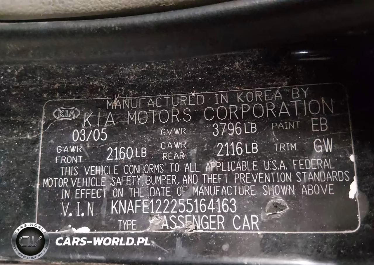 2005 Kia Spectra Ex-Lx-Sx VIN:KNAFE122255164163 - 9