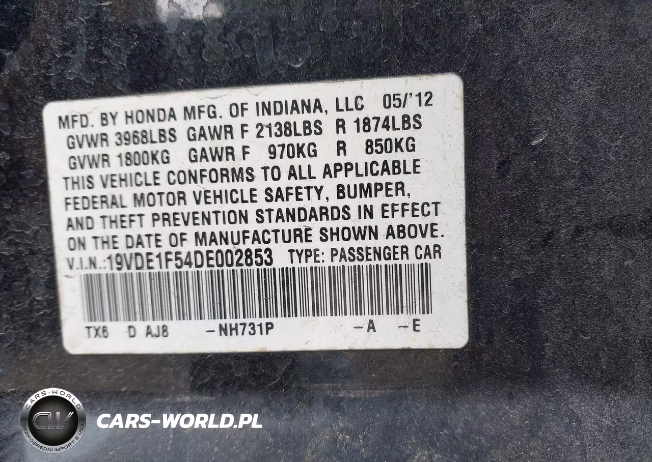 2013 Acura Ilx 2.0L VIN:19VDE1F54DE002853 - 9