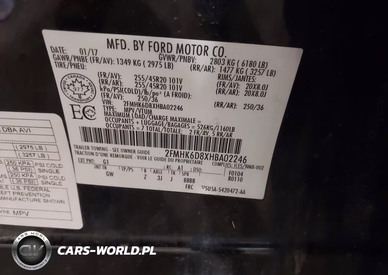 2017 Ford Flex Limited VIN:2FMHK6D8XHBA02246 - 9