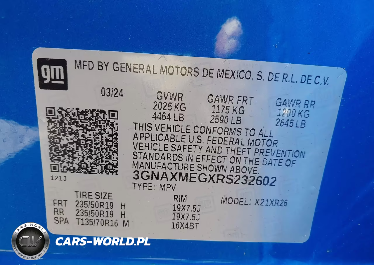 2024 Chevrolet Equinox Fwd Rs VIN:3GNAXMEGXRS232602 - 9