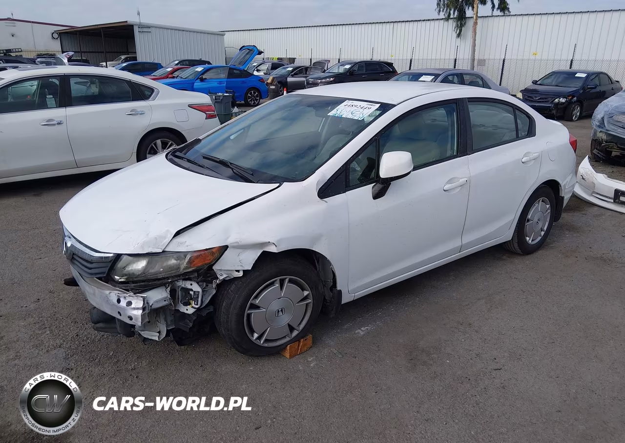 2012 Honda Civic Hf VIN:2HGFB2F6XCH545328 - 2