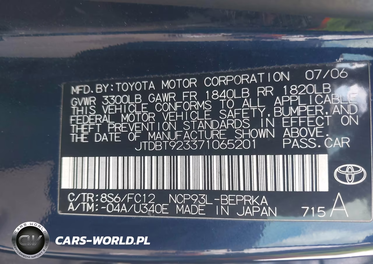 2007 Toyota Yaris VIN:JTDBT923371065201 - 9