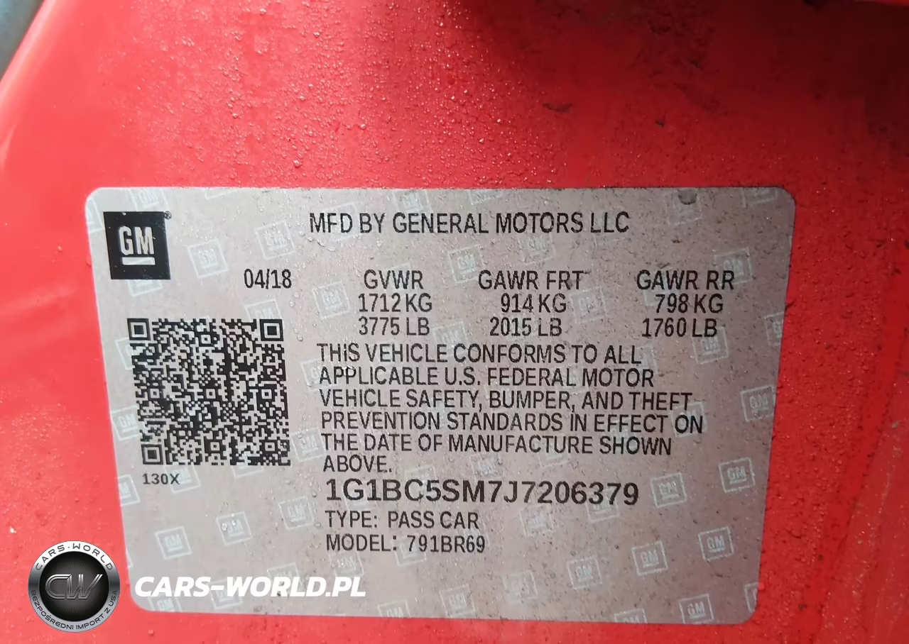 2018 Chevrolet Cruze Ls Auto VIN:1G1BC5SM7J7206379 - 9