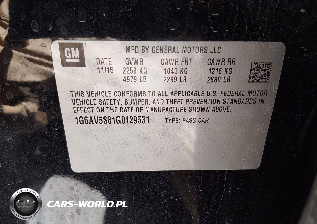 2016 Cadillac Cts V-Sport Premium VIN:1G6AV5S81G0129531 - 9