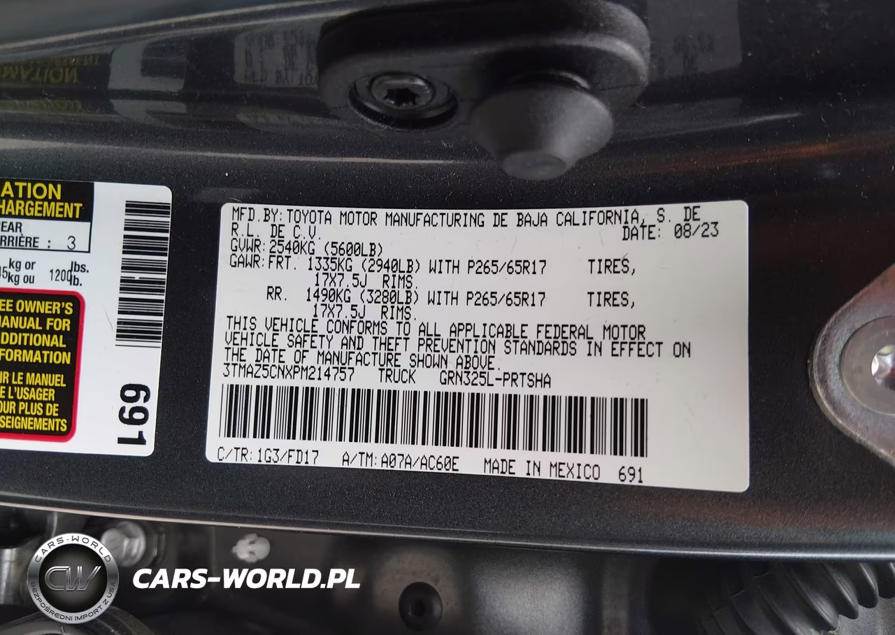 2023 Toyota Tacoma Trd Sport VIN:3TMAZ5CNXPM214757 - 9