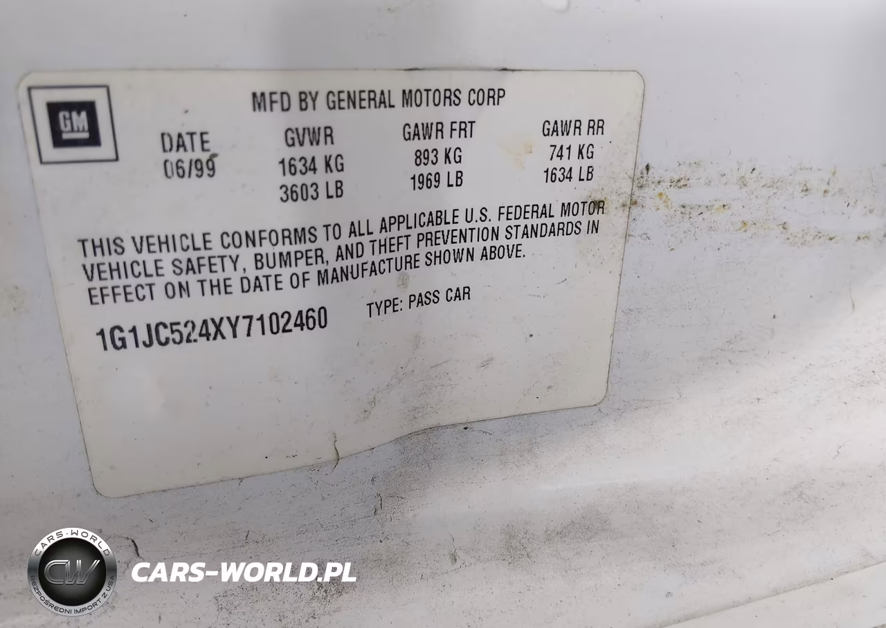 2000 Chevrolet Cavalier VIN:1G1JC524XY7102460 - 9