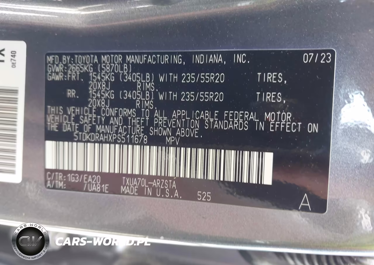 2023 Toyota Highlander Xse VIN:5TDKDRAHXPS511678 - 9