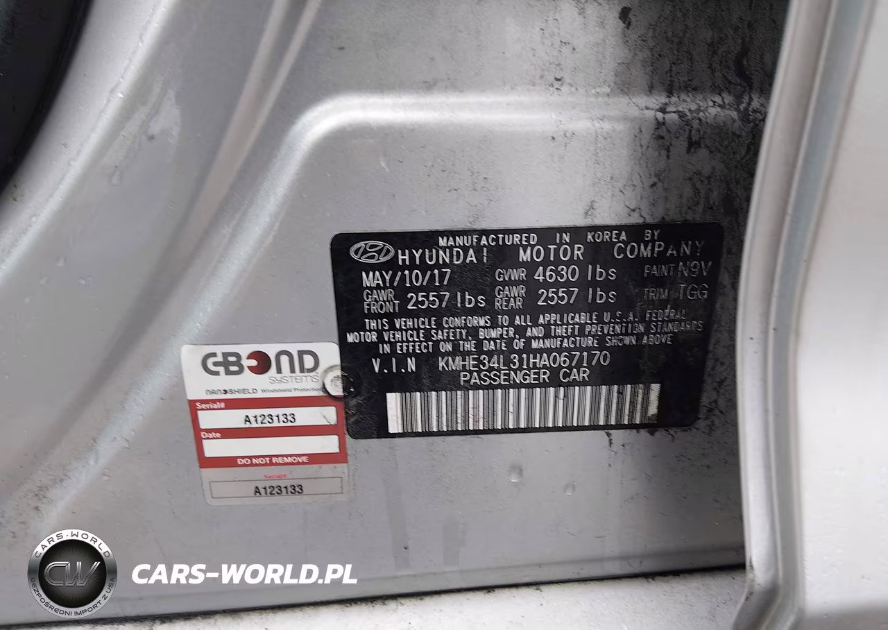 2017 Hyundai Sonata Hybrid Limited VIN:KMHE34L31HA067170 - 9
