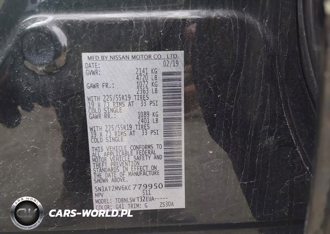2019 Nissan Rogue Sl VIN:5N1AT2MV6KC779950 - 9