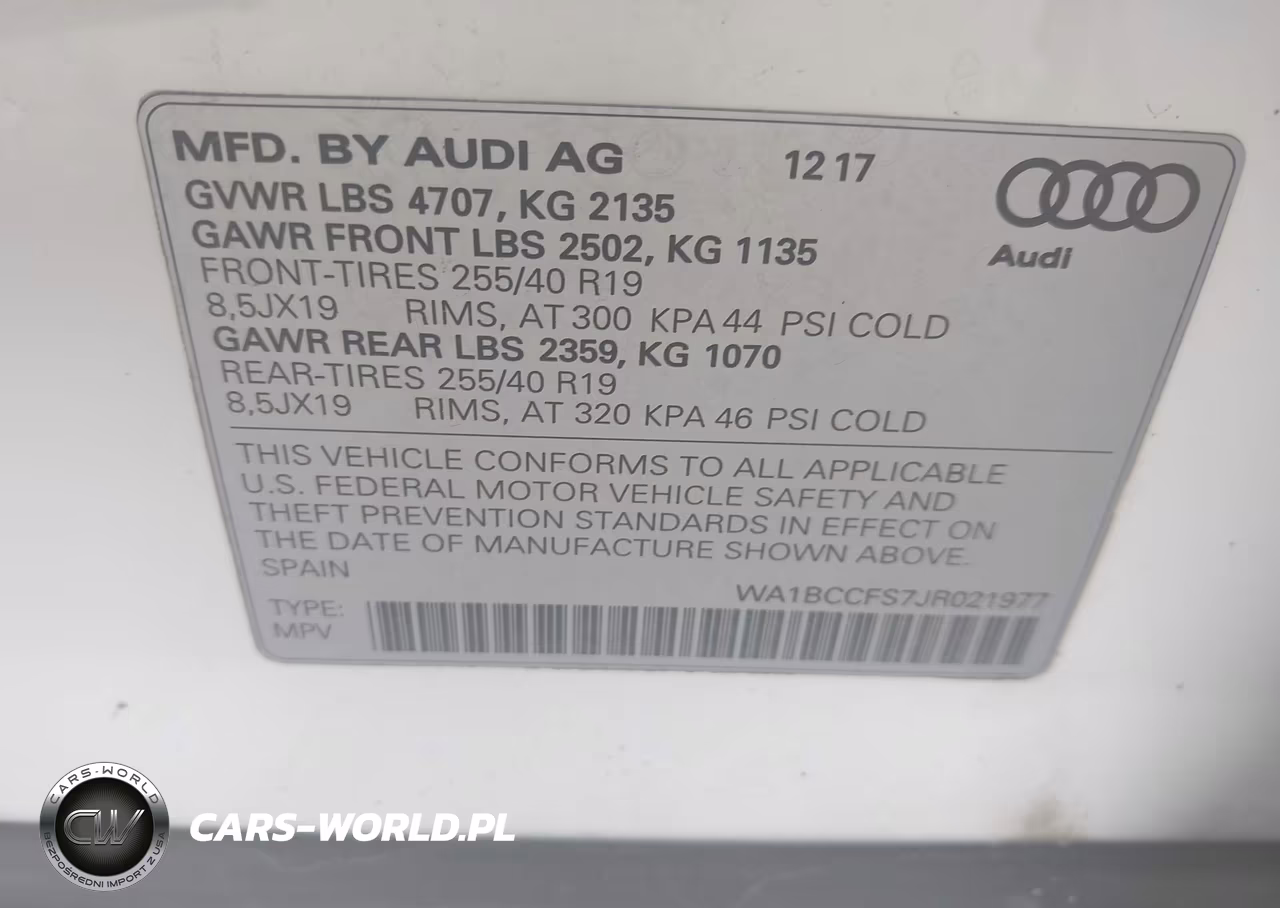 2018 Audi Q3 2.0T Premium-2.0T Sport Premium VIN:WA1BCCFS7JR021977 - 9