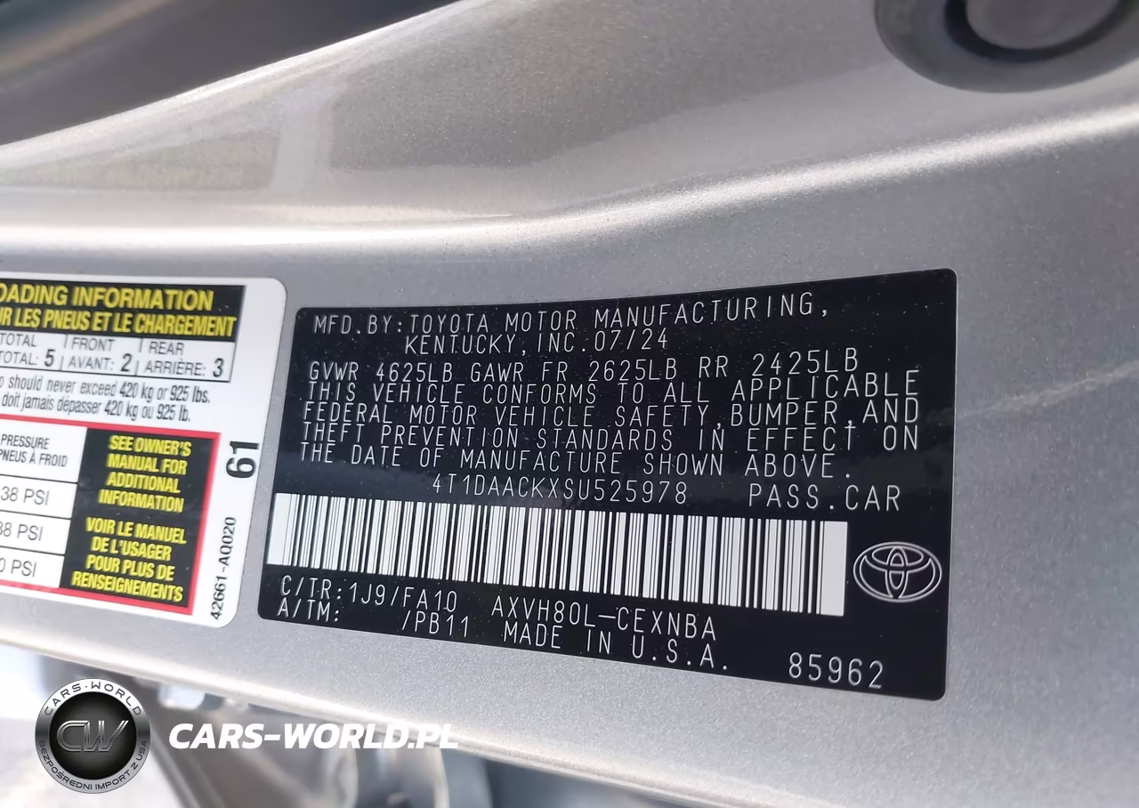 2025 Toyota Camry Le VIN:4T1DAACKXSU525978 - 9