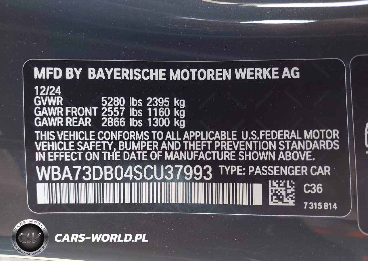2025 BMW M440I xDrive VIN:WBA73DB04SCU37993 - 9