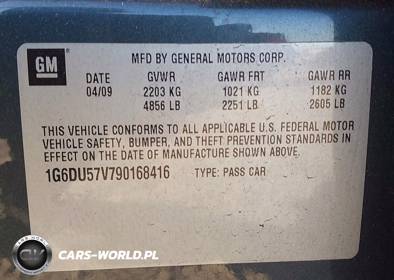 2009 Cadillac Cts Standard VIN:1G6DU57V790168416 - 9