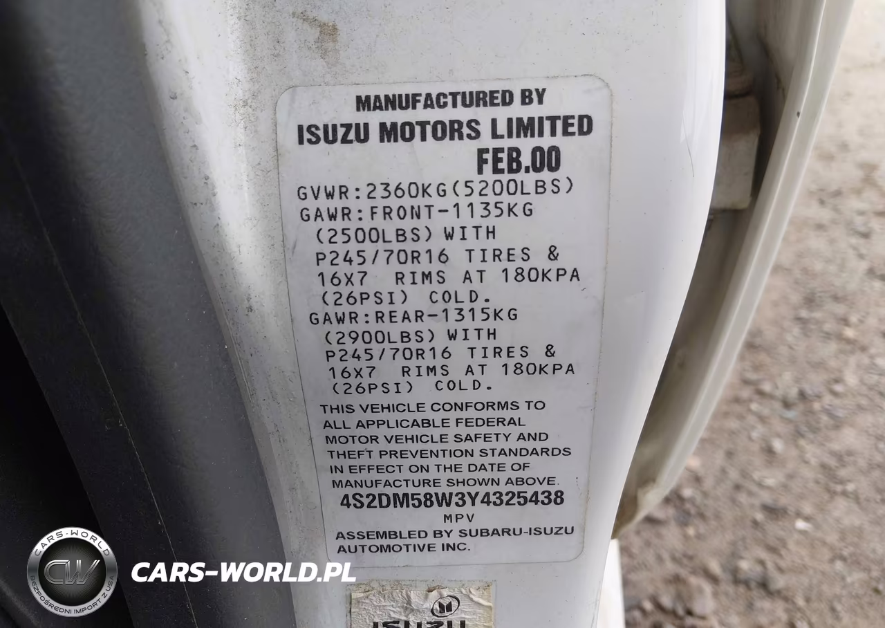 2000 Isuzu Rodeo Ls-Lse-S VIN:4S2DM58W3Y4325438 - 9