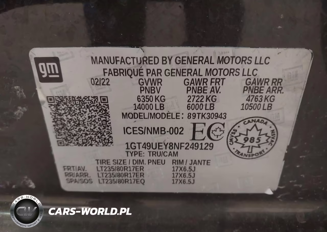 2022 GMC Sierra 3500Hd Slt VIN:1GT49UEY8NF249129 - 8